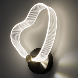 Бра Сердце LED 8 Вт 3000-6000К черный 25?20?6 см