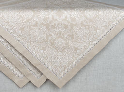 16с-4ЯК Комплект салфеток из 6 шт 45*45 "Романтика" цв. бежевый