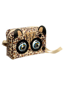 Музыкальная игрушка-сумочка "Котенок" звук, глазки моргают, леопард