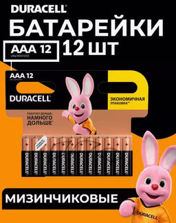 Упаковка 12шт. Батареек щелочных AAA LR03 1,5 V Мизинчиковые - Buro фото 2