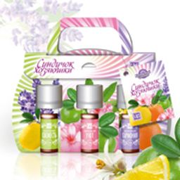 Масла косметические эфирные (Композиции) "Сундучок хозяюшки" 3 шт по 5 мл