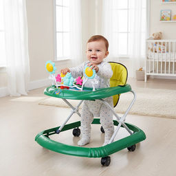 Ходунки "Веселые игрушки" (цвет бирюзовый)