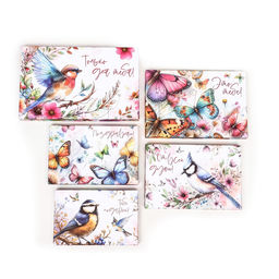 Набор коробок подарочных 10 в 1 Птицы и бабочки , 32.5?20?12.5 -12?7?4 см