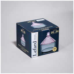 Емкость для хранения с крышкой Lefard 10×10×12 см стекло  фото 2