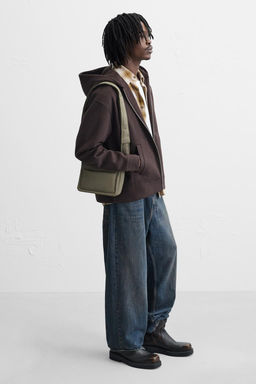 NYLON CROSSBODY BAG WITH FLAP - Zara фото 7