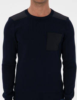 Lacivert Regular Fit Bisiklet Yaka Triko Kazak - Pierre cardin фото 6