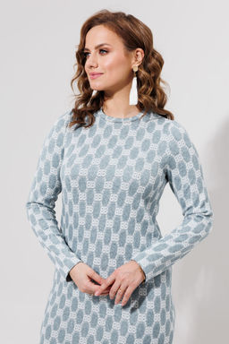 Платье Galean Style 971 серо-голубой фото 6