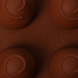 Цена за 2 шт. Форма для конфет и шоколада Доляна Рондо, силикон, 21?10.5?3 см, 15 ячеек, коричневая фото 7