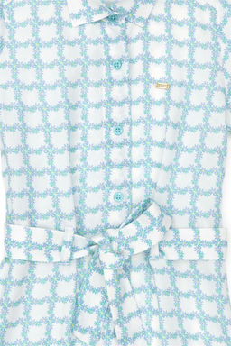 U. S. Polo Assn Тканое платье зеленого цвета с короткими рукавами для девочек - U.s. polo assn фото 10