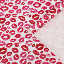 Цена за 2 шт. Бумага упаковочная крафт «Поцелуи», 2 листа 50×70 см