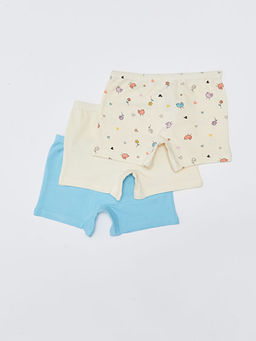 Bask?l? Pamuklu K?z ?ocuk Boxer 3l? - Waikiki фото 2