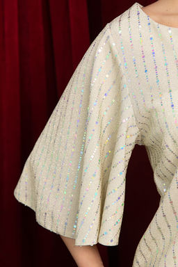 Блуза праздничная Ты ослепляешь! (синяя) Б14698-7М - Lt collection фото 17