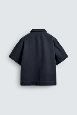 CAMISA DENIM RELAXED FIT / Azul - Zara фото 8