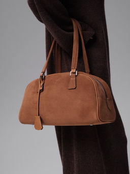 Замшевая сумка Charlotte DBR 31358 светло-коричневый  фото 6