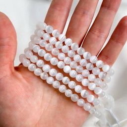 Бусины для украшений из Селенита