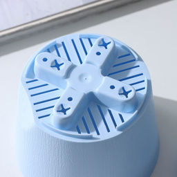 Цена за 3 шт. Горшок для цветов с прикорневым поливом «Альянс», 0.4 л, d=10 см, h=8.5 см, пластиковый, голубой