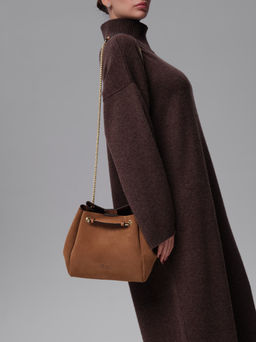 Замшевая сумка Bella DBR 31202 светло-коричневый  фото 8