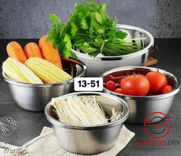 Стальная миска с толстыми стенками, 18 см
