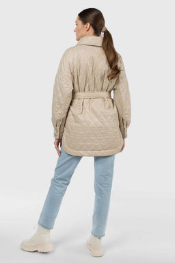 Пальто женское демисезонное (пояс) - El podio фото 5