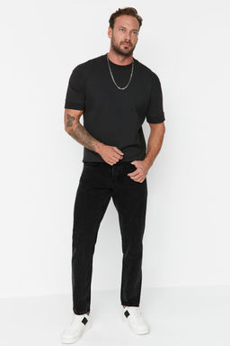 Siyah Smoke Essential Fit Jeans Kot Pantolon TMNAW23JE00104