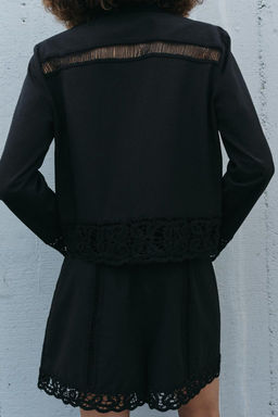 ZW COLLECTION CROCHET BERMUDA SHORTS - Zara фото 3