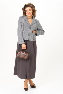 Костюм Aira Style 24133 серо-коричневый