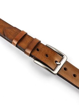 Мужской кожаный ремень Dierhoff ДРК 3056/4-40 Св-Коричневый - Sergio valentini фото 10