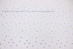 Муслин двухслойный с эф.жатости Пастельные сердечки, ш.1.40м, хлопок-100%, 120гр/м.кв - Купава фото 3