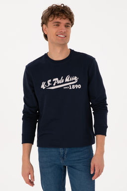 Erkek Bisiklet Yaka Regular Fit Lacivert Sweatshirt - U.s. polo assn фото 3