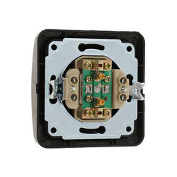 Розетка ТВ Luazon Lighting «Орион», скрытая, IP20, одноместная, чёрная