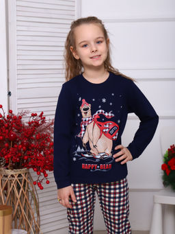 Костюм подростковый 12-110 (темно-синий) Лыжник