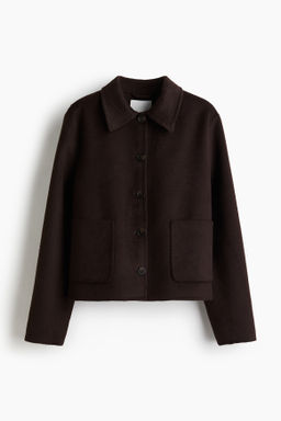 Chaqueta artesanal en mezcla de lana