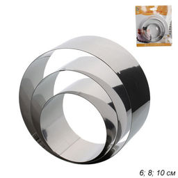 Форма для салата, выпечки 3 предмета 10х8х6 см h 4 см / NW 96-2 /уп 144/