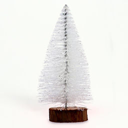Декор новогодний «Ёлка в белом цвете с блёстками», 8×8×20 см
