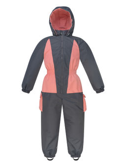 Комбинезон демисезонный серыйперсиковый