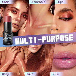 SADOER Стик для контуринга лица хайлайтер, румяна, скульптор, тон 04 Caramel Mocha  фото 2