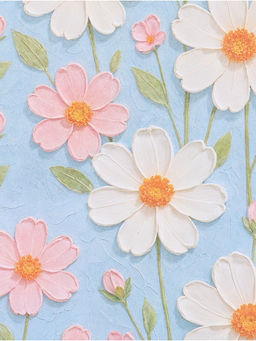 Цена за 10 шт. Бумага упаковочная крафтовая Цветочная, 50 ? 70 см