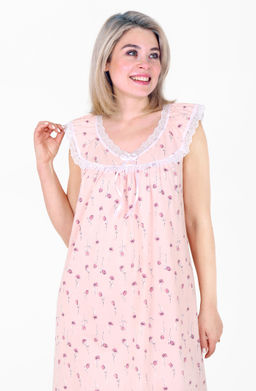 Сорочка Пелерина С-310 (48-56) кулирка - Лотос фото 3