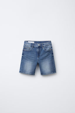 STRAIGHT DENIM BERMUDA SHORTS