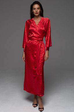 Длинный запашной пеньюар Mia-Amore