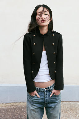 BLAZER ENTALLADA BOTONES / Negro - Zara фото 2
