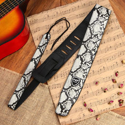 Ремень гитарный Music Life, кожаный, длина 150 см, змея