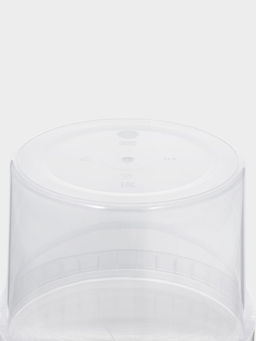 Цена за 60 шт. Ведро одноразовое с крышкой, 3 л, d=19 см, пластик пищевой, прозрачное - Simaland фото 5