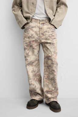 CONTRAST PRINT TROUSERS - Zara фото 5