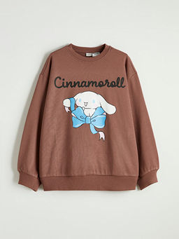 Cinnamoroll Bask?l? K?z ?ocuk Sweatshirt