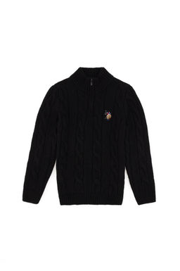 Черный свитер для мальчика Неожиданная скидка в корзине