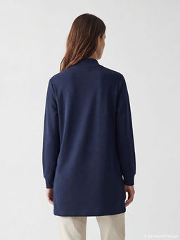 Dik Yaka Soft Touch Kad?n Sweatshirt Tunik