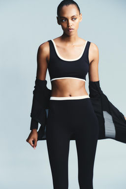 SPORTY DOUBLE EFFECT CROP TOP - Zara фото 4
