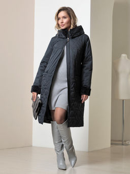 25402 Пальто т.синий - Dizzyway фото 4