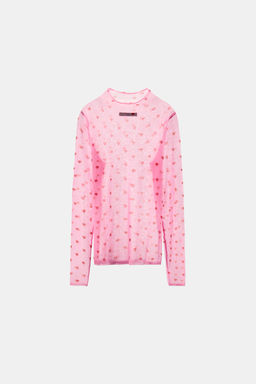 FINE KNIT HEART JUMPER - Zara фото 3